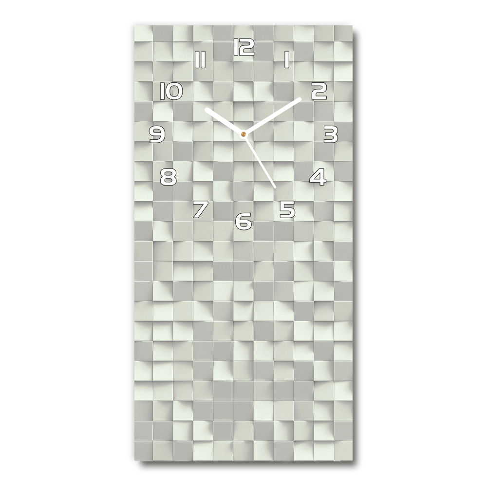 Horloge rectangulaire verticale Motif géométrique