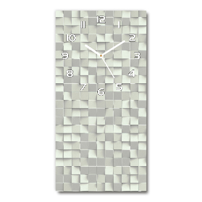 Horloge rectangulaire verticale Motif géométrique