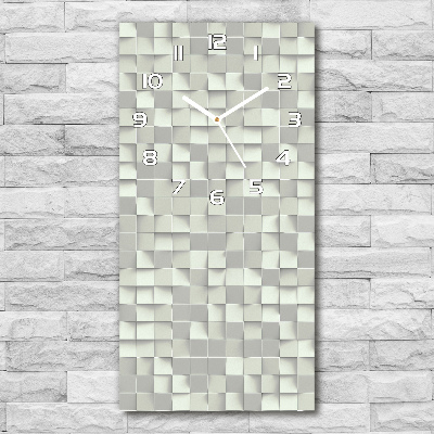 Horloge rectangulaire verticale Motif géométrique