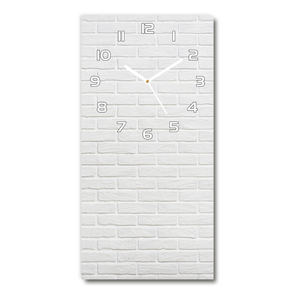 Horloge rectangulaire verticale Mur de briques