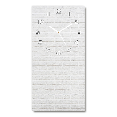 Horloge rectangulaire verticale Mur de briques