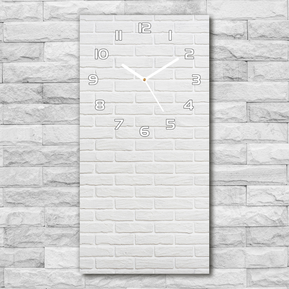 Horloge rectangulaire verticale Mur de briques