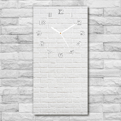 Horloge rectangulaire verticale Mur de briques