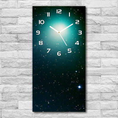 Horloge murale en verre rectangulaire Galaxie