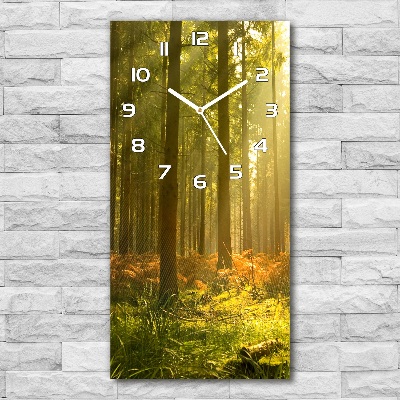 Horloge murale verticale Belle forêt