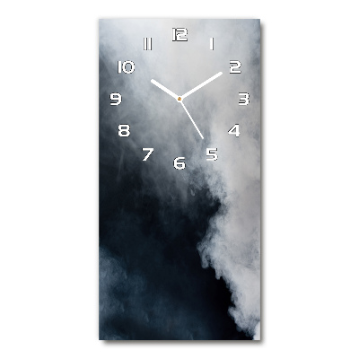 Horloge rectangulaire verticale Fumée blanche