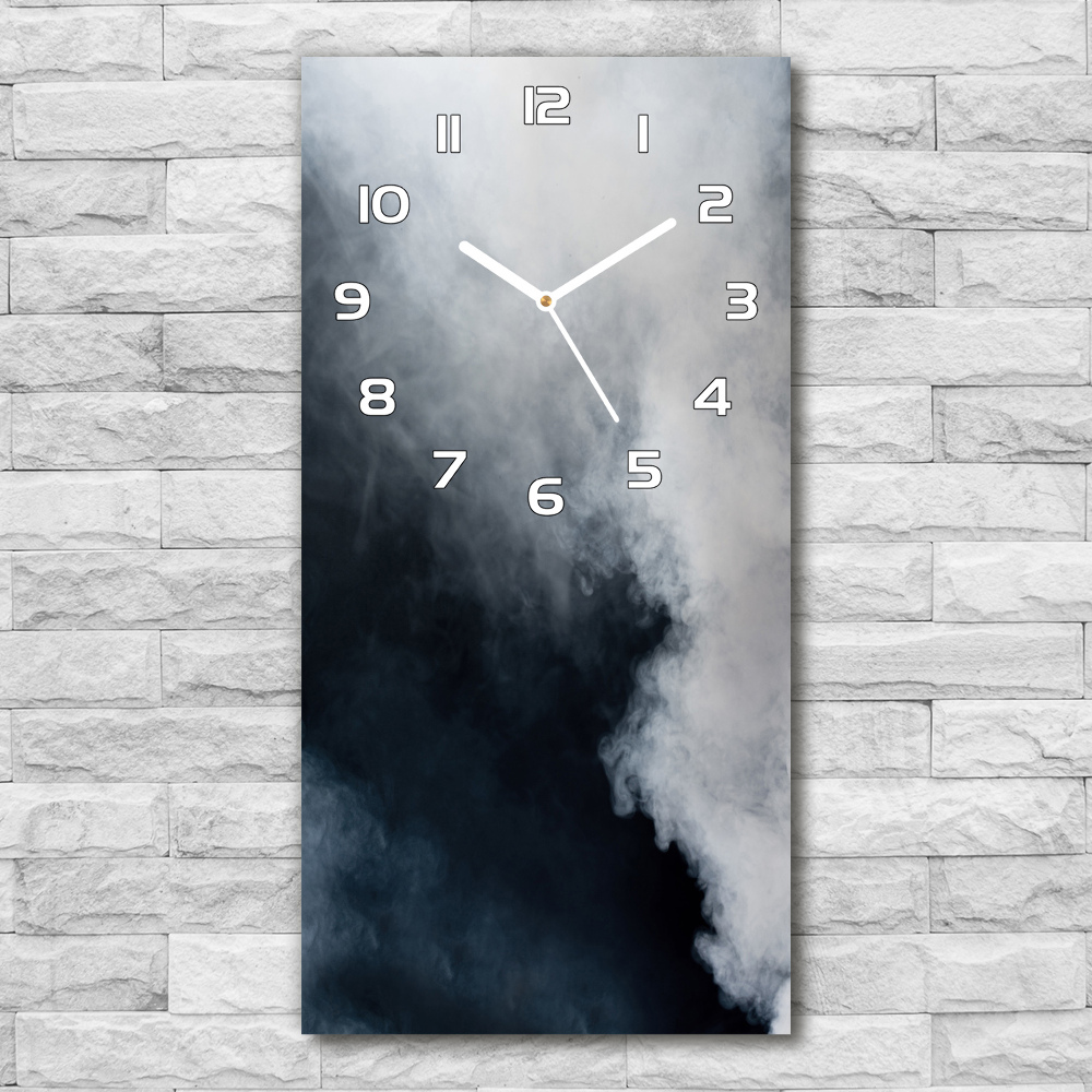 Horloge rectangulaire verticale Fumée blanche