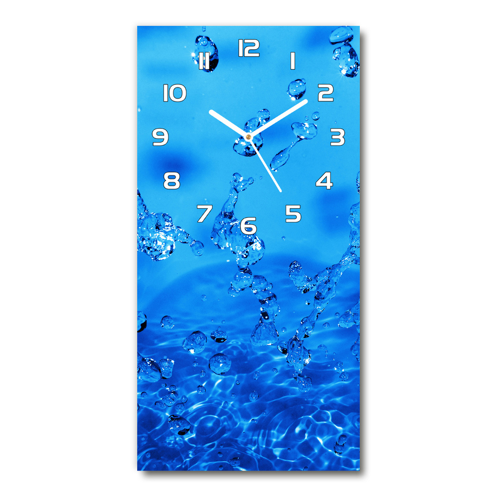 Horloge murale verticale Gouttes d'eau