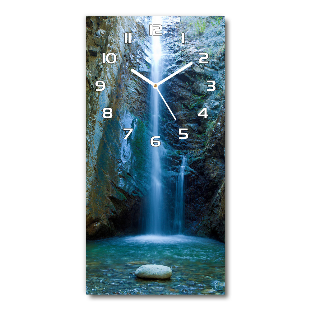 Horloge rectangulaire verticale Chute d'eau