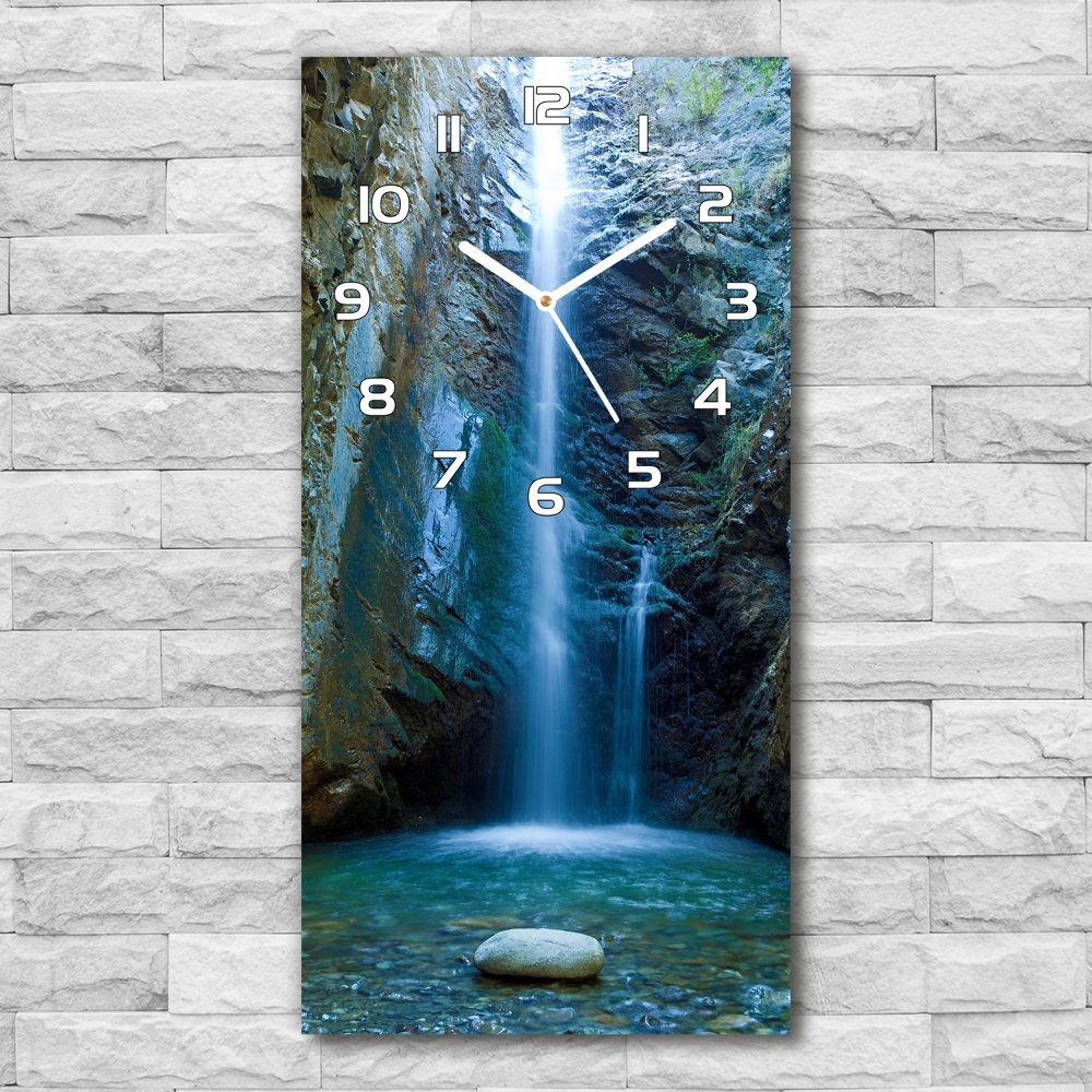 Horloge rectangulaire verticale Chute d'eau