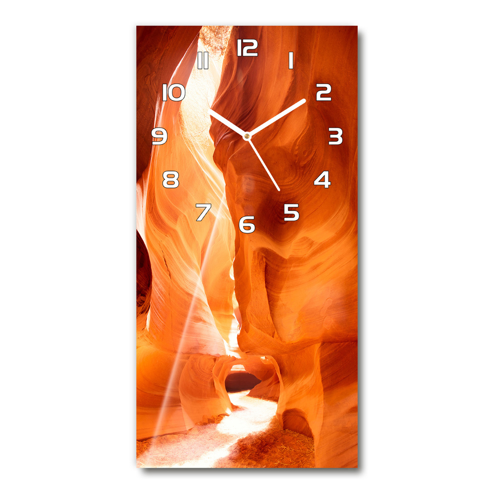 Horloge murale en verre rectangulaire Canyon