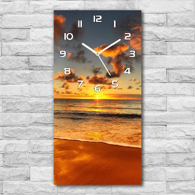 Horloge murale verticale Plage australienne