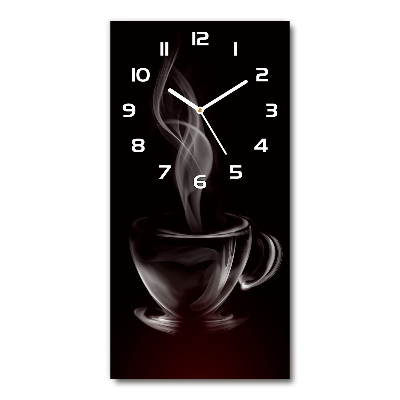 Horloge rectangulaire verticale Café aromatique