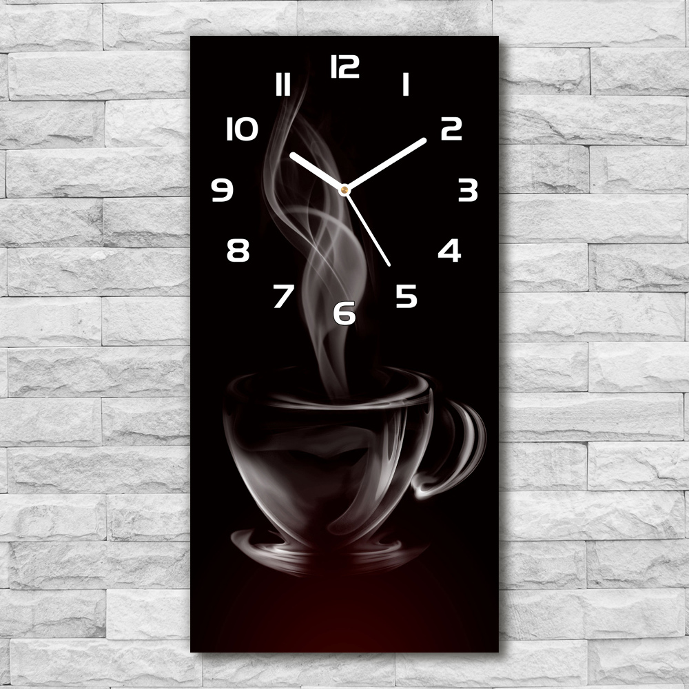 Horloge rectangulaire verticale Café aromatique