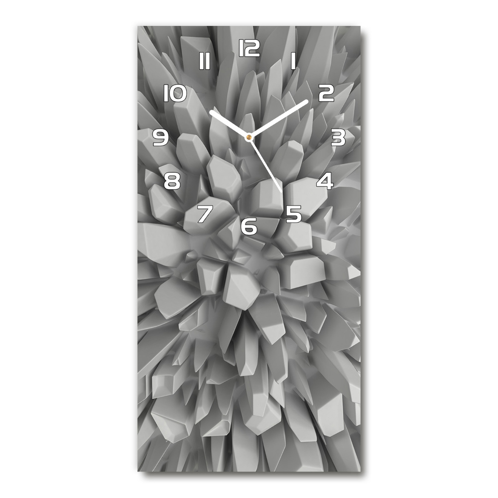 Horloge murale en verre rectangulaire Abstraction 3D