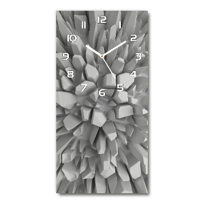 Horloge murale en verre rectangulaire Abstraction 3D