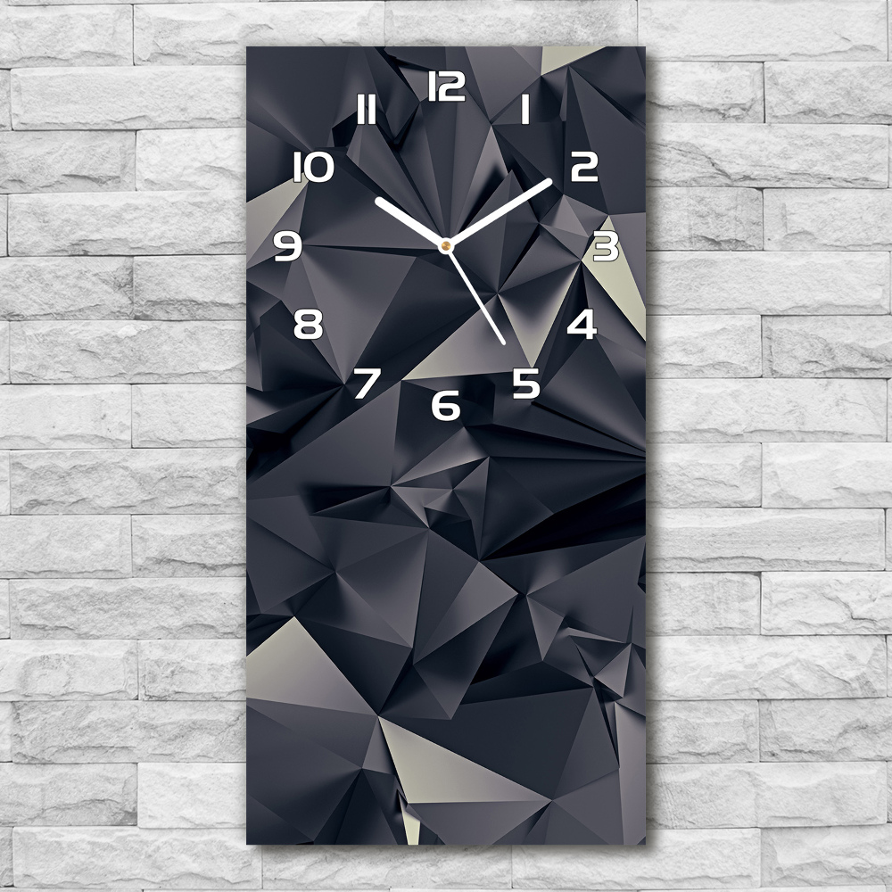 Horloge rectangulaire verticale Art abstrait