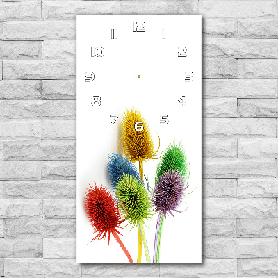 Horloge verticale en verre Chardon