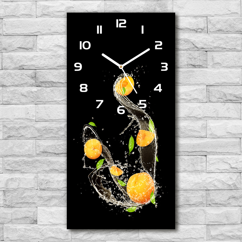 Horloge rectangulaire verticale Oranges