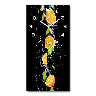 Horloge murale verticale Oranges