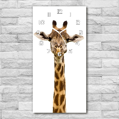 Horloge murale verticale Girafe