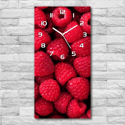 Horloge rectangulaire verticale Framboises