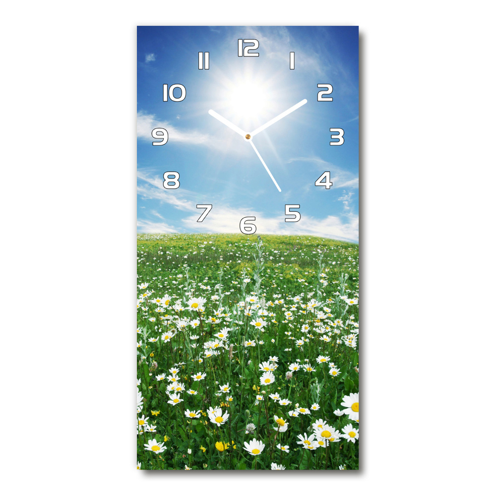 Horloge verticale en verre Prairie