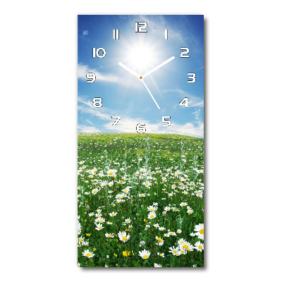 Horloge verticale en verre Prairie