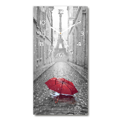 Horloge murale en verre rectangulaire Parapluie France