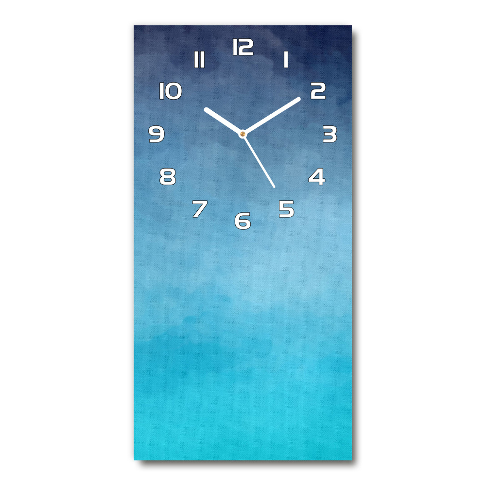 Horloge murale en verre rectangulaire Fumée