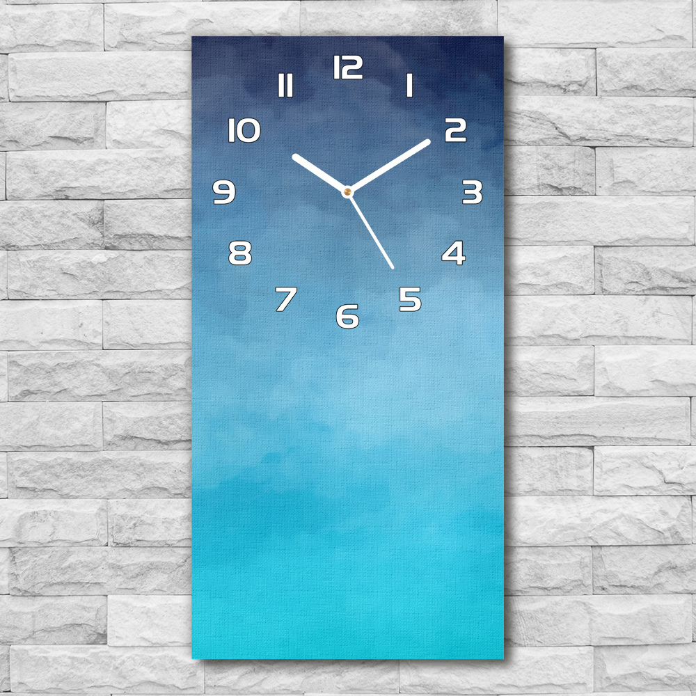 Horloge murale en verre rectangulaire Fumée