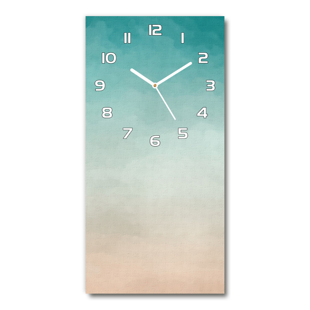 Horloge verticale en verre Fumée