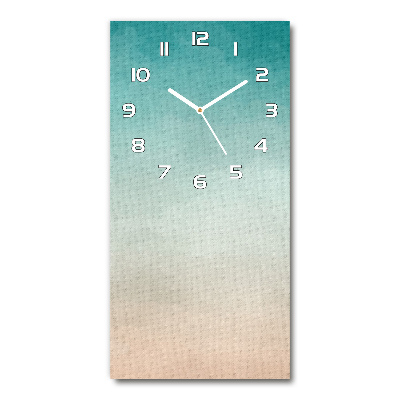 Horloge verticale en verre Fumée