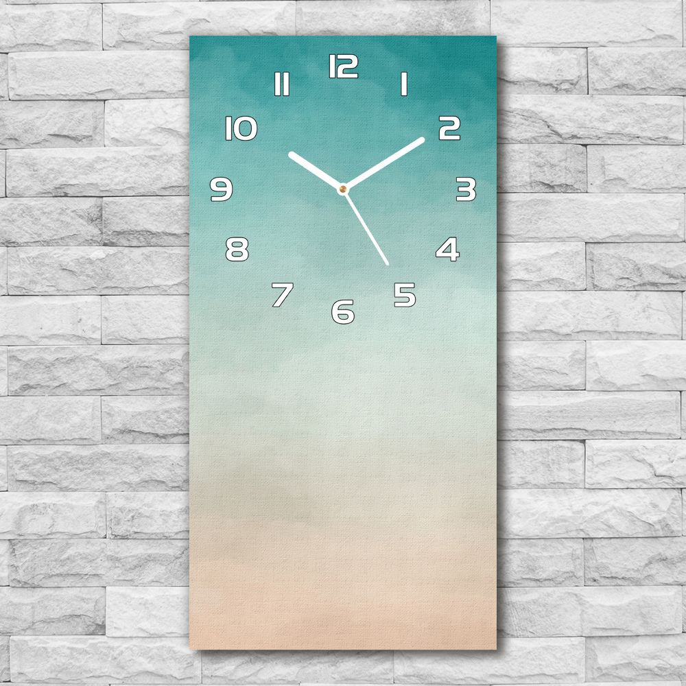 Horloge verticale en verre Fumée