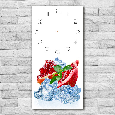 Horloge murale en verre rectangulaire Grenade