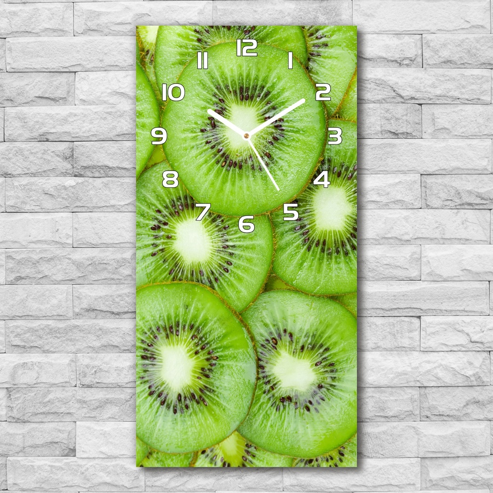 Horloge murale en verre rectangulaire Kiwi