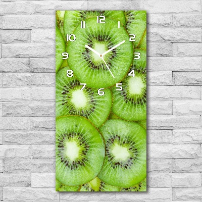 Horloge murale en verre rectangulaire Kiwi