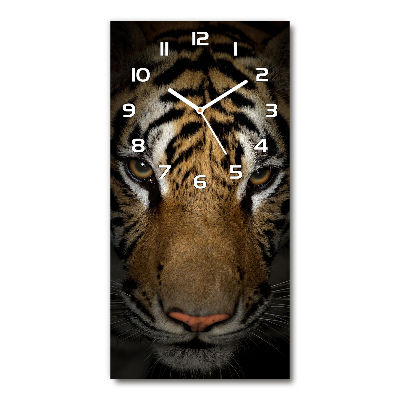 Horloge murale en verre rectangulaire Tigre