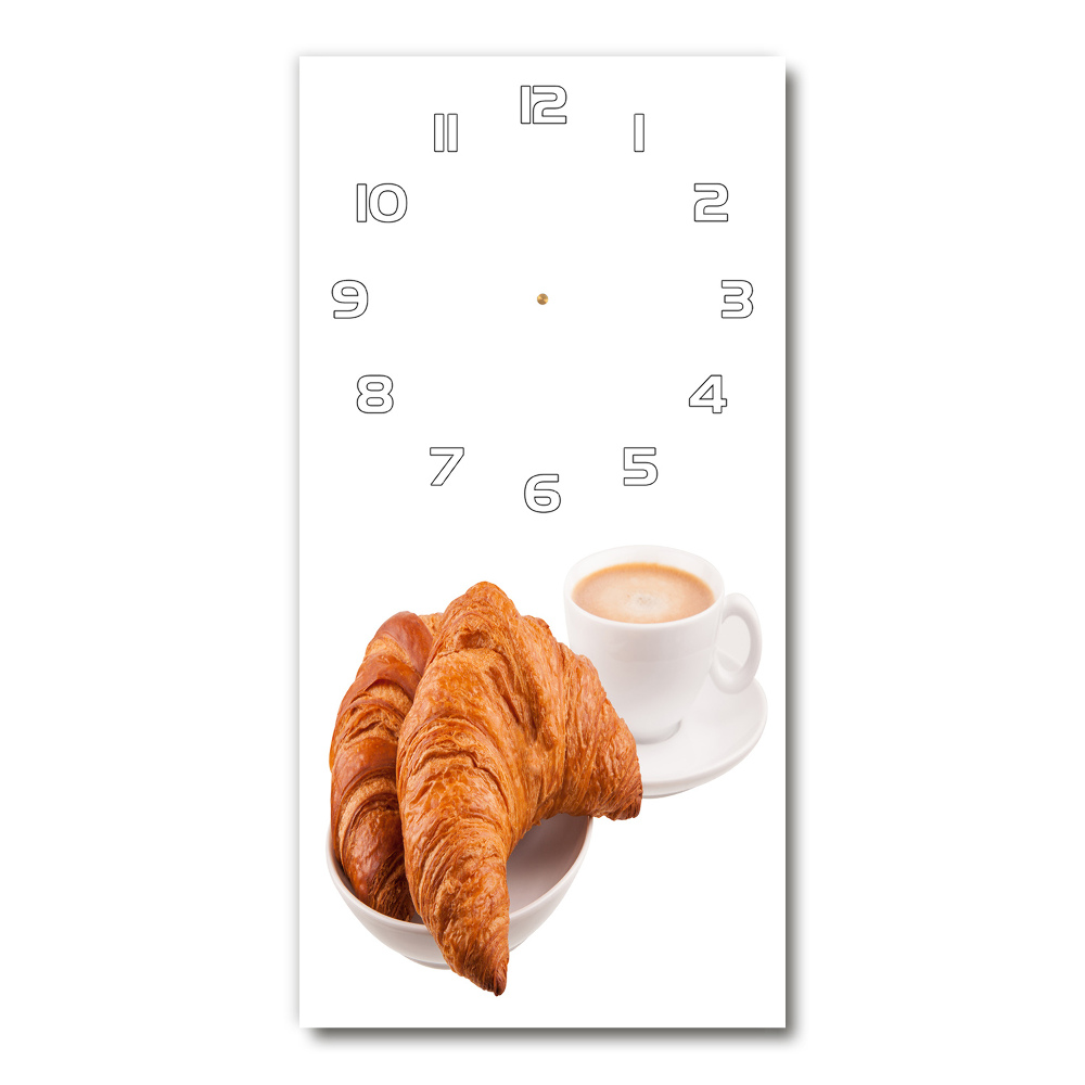 Horloge rectangulaire verticale Petit déjeuner