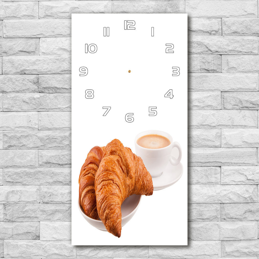 Horloge rectangulaire verticale Petit déjeuner