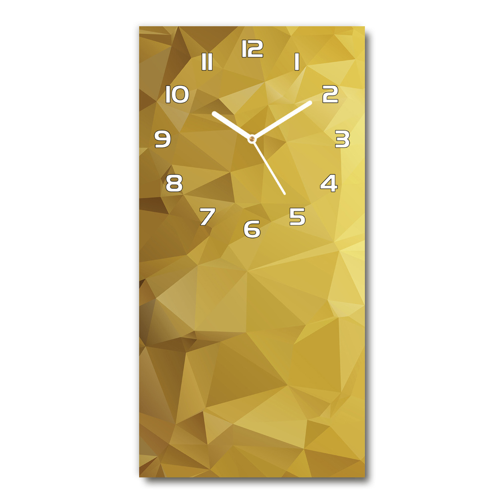 Horloge murale en verre rectangulaire Structure abstraite