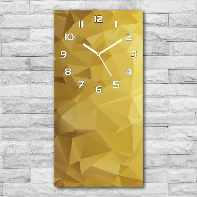 Horloge murale en verre rectangulaire Structure abstraite