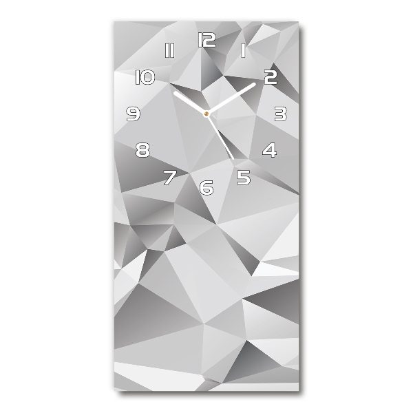 Horloge rectangulaire verticale Abstraction 3D