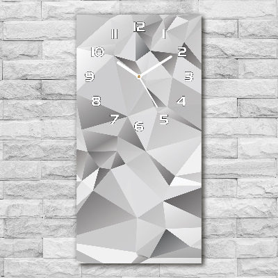 Horloge rectangulaire verticale Abstraction 3D