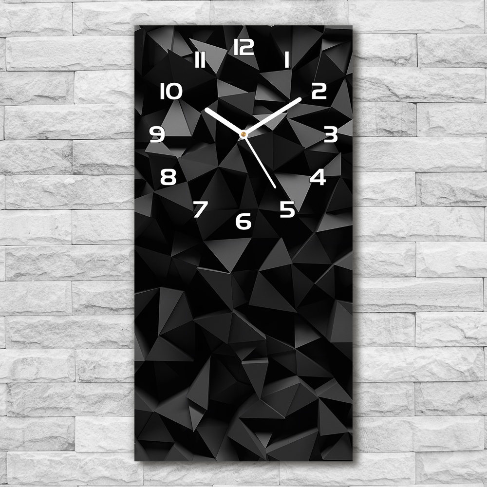 Horloge murale verticale Abstraction 3D