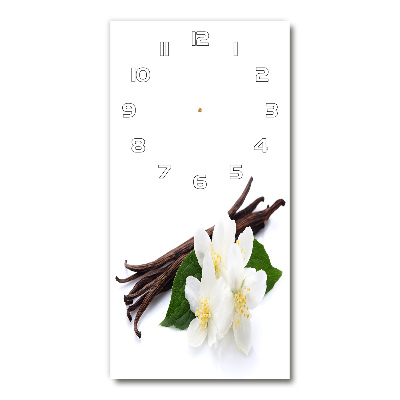 Horloge murale verticale Jasmin et vanille