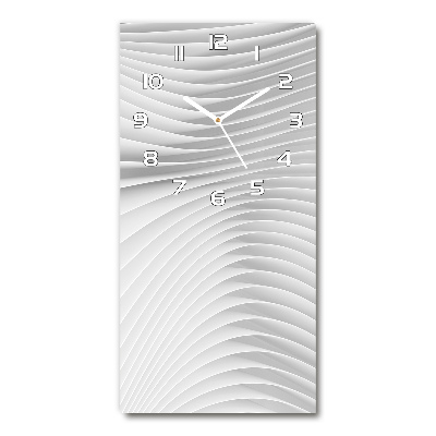 Horloge murale en verre rectangulaire Lignes abstraites