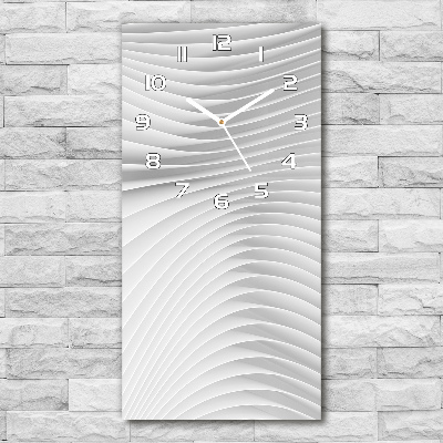 Horloge murale en verre rectangulaire Lignes abstraites