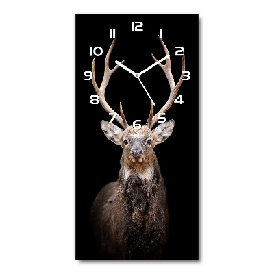 Horloge rectangulaire verticale Chevreuil