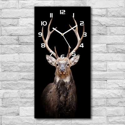 Horloge rectangulaire verticale Chevreuil